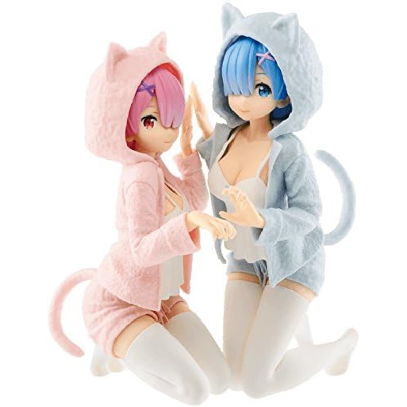 Re:Zero – Starting Life in Another World – always be with you – Lem & Ram Figure Nyanko mode  [Ichiban-Kuji Prize A]