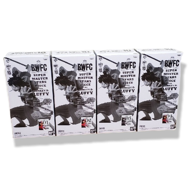Ichiban Kuji One Piece BWFC Super Master Stars Piece The Monkey. D. LUFFY A, B, C, D Award Set Luffitaro