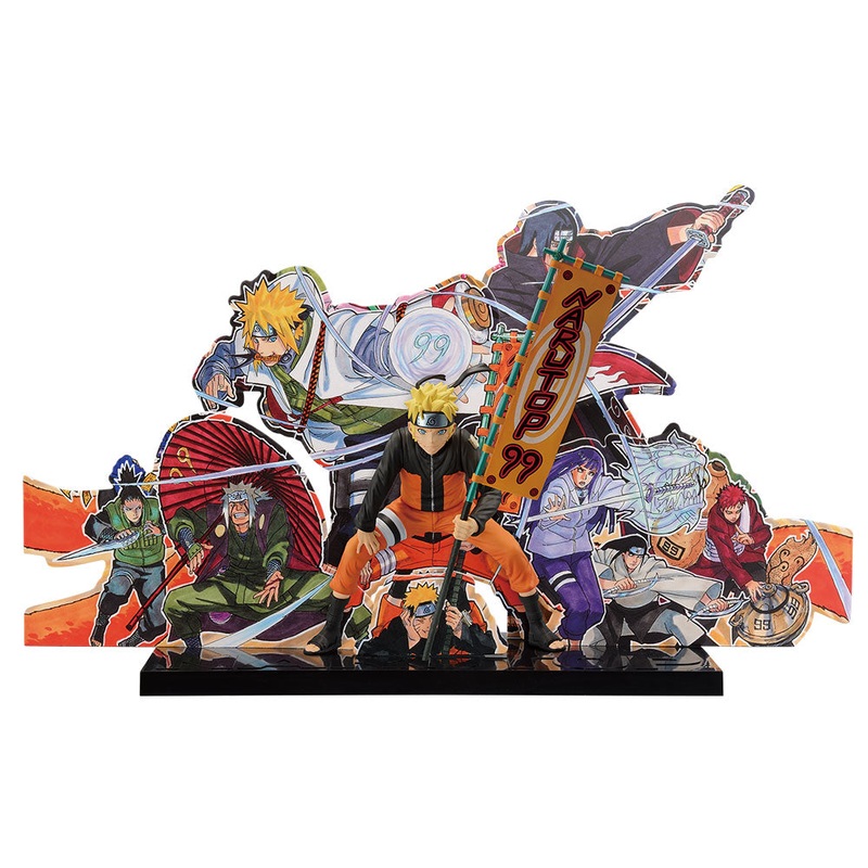 NARUTOP99 – Sumptuous and Gorgeous Ninja Picture Scroll – Naruto Uzumaki Figure (NARUTOP99 Commemorative background panel illustrated by Masashi Kishimoto is included.[Ichiban-Kuji Prize C]