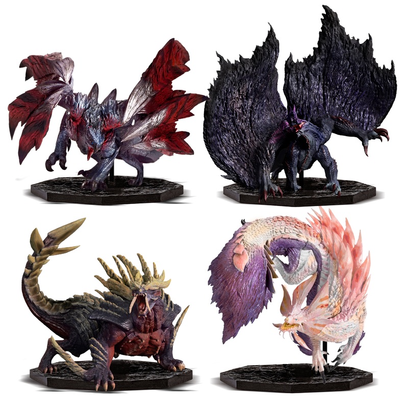 Capcom Figure Builder Cube “Monster Hunter” 4 Set Box (Gore Magala / Crimson Glow Valstrax / Magnamalo / Mizutsune)