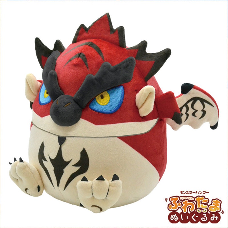 Monster Hunter Fuwa Tama Plush Rathalos