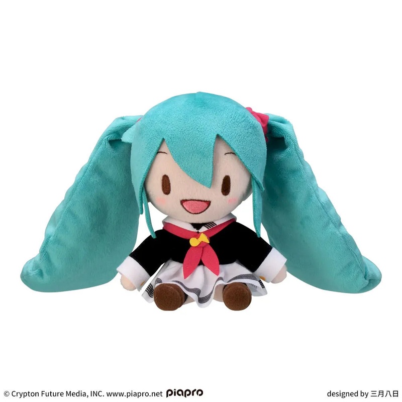 Hatsune Miku Series Fuwapuchi Mini Plush Toy Hatsune Miku School Uniform Ver.