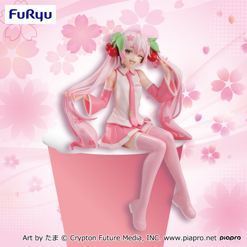 Hatsune Miku Noodle Stopper Figure Sakura Miku (Wink ver.)