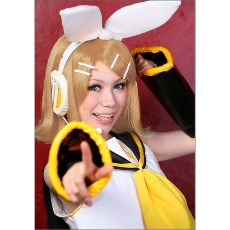 “VOCALOID” RIN KAGAMINE style cosplay wig