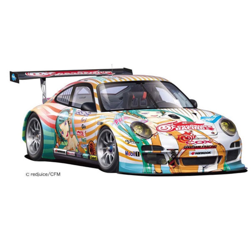 1/24 Hatsune Miku x GSR Porsche No.1 Porsche 911GT3R Type A Plastic Model