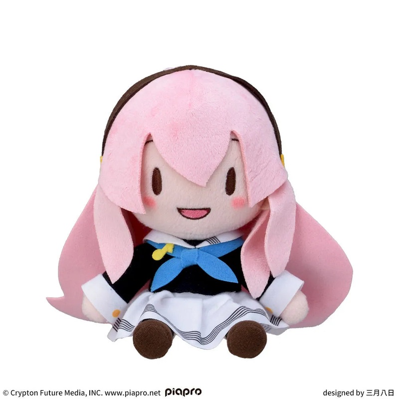 Hatsune Miku Series Fuwapuchi Mini Plush Toy Megurine Luka School Uniform Ver.