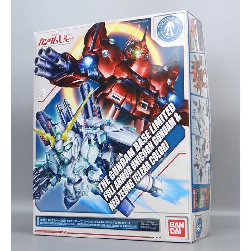 BB Warrior Gundam Base Limited Full Armor Unicorn Gundam & Neo Zeong [Clear Color]
