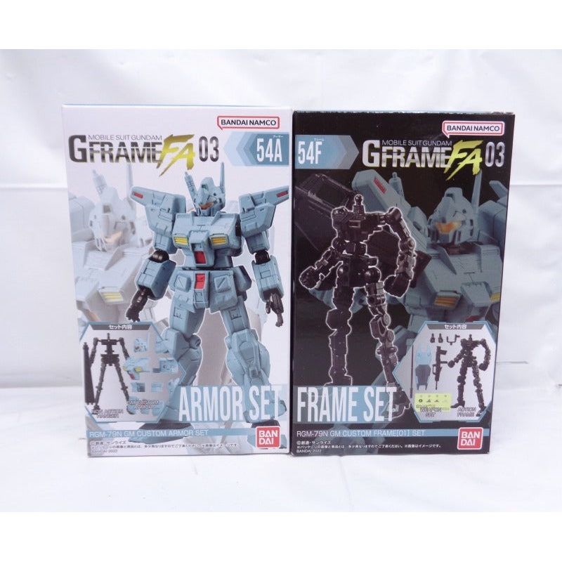 Mobile Suit Gundam GFRAME FA03 (G Frame FA03) 54 RGM-79N Gym Custom 2 sets (Armor Set & Frame Set)