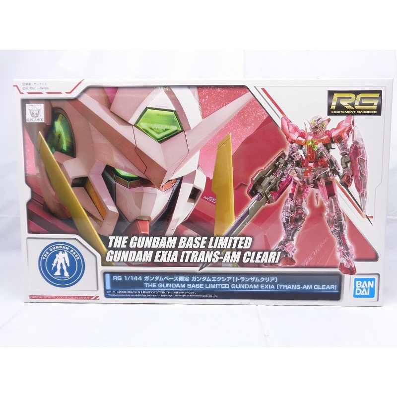RG (Real Grade) 1/144 Gundam Base Limited Gundam Exia [Transam Clear]