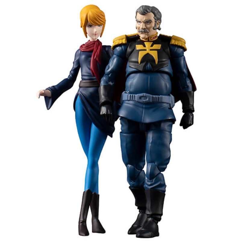 G.M.G. Mobile Suit Gundam Zeon Army 07 Ramba Ral & Crowley Hamon Posable Figures
