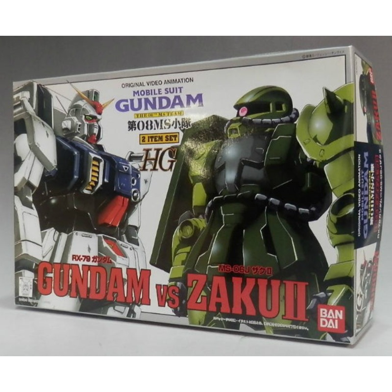 HG 1/144 RX-79 Gundam VS MS-06J Zaku II 2 Item Set
