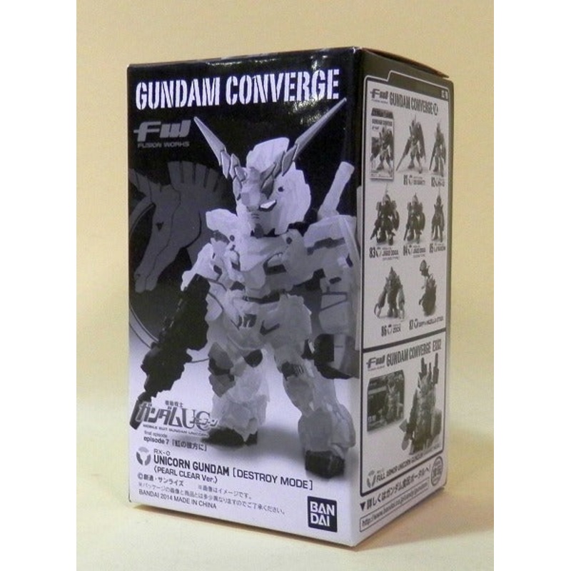 FW Gundam Converge Unicorn Gundam Destroy Mode Pearl Clear Color Ver.