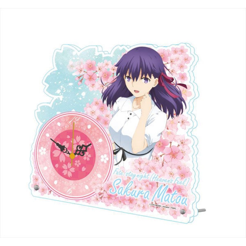 Movie “Fate/stay night [Heaven’s Feel]” Acrylic Table Clock Sakura Matou