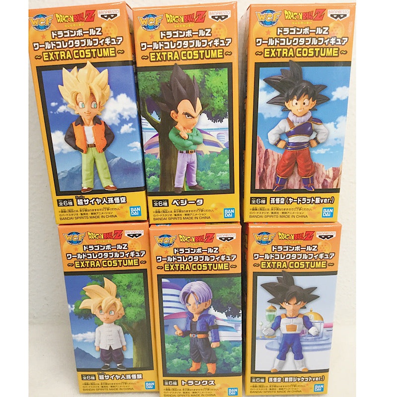 Dragon Ball Z World Collectable Figure -EXTRA COSTUME ~ 6 types set 2561310