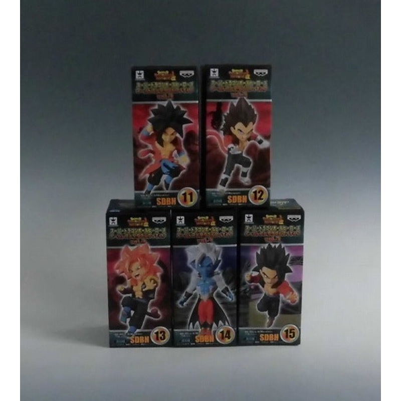 Super Dragon Ball Heroes World Collectable Figure Vol.3 5 Types Set 38573