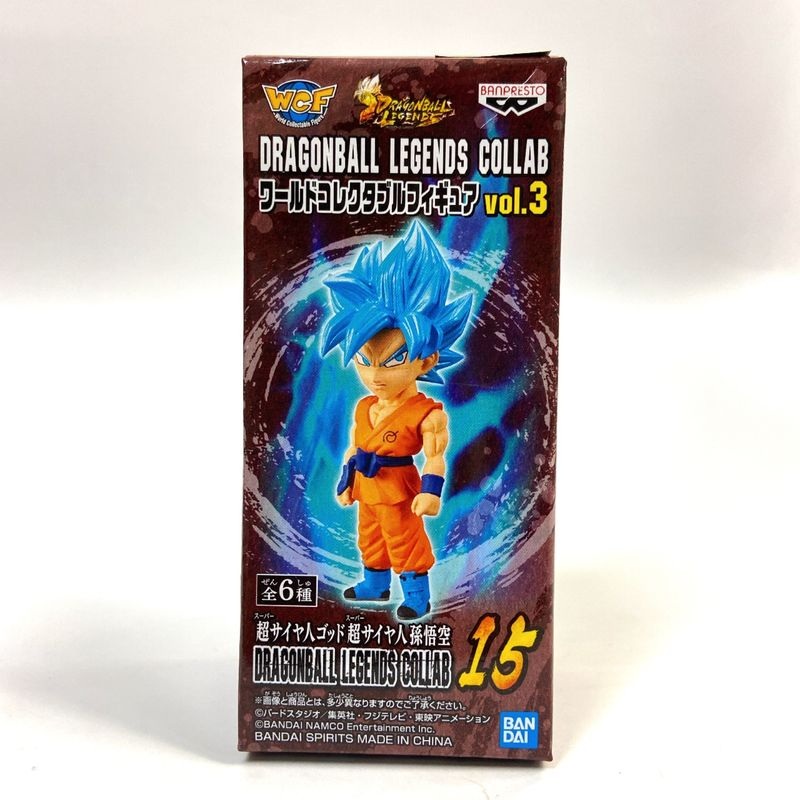 DRAGONBALL LEGENDS COLLAB World Collectable Figure Vol.3 Super Saiyan God Super Saiyan Son Goku 82187