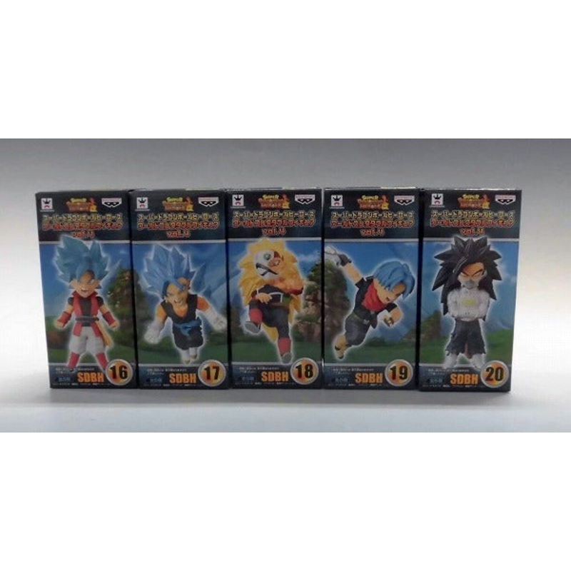 Super Dragon Ball Heroes World Collectable Figure Vol.4 5 types set 38842