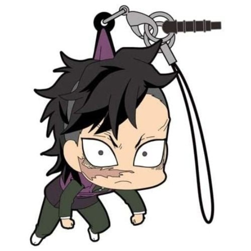 Demon Slayer: Kimetsu no Yaiba Genya Shinazugawa Tsumamare Smartphone Strap and Keychain