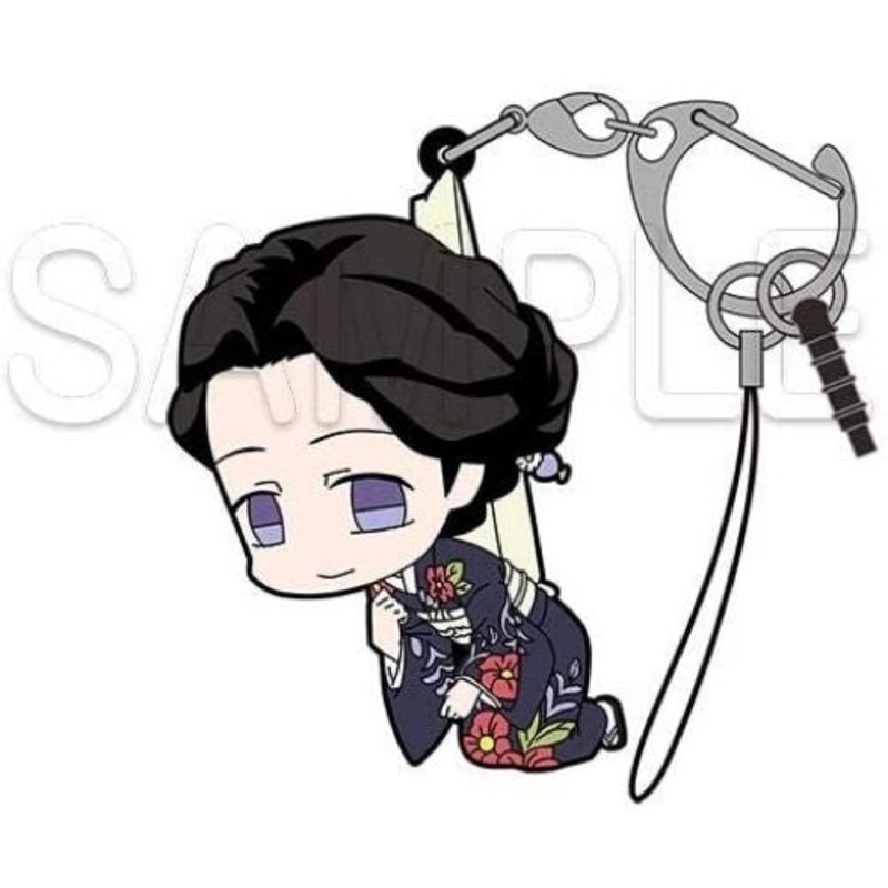 Demon Slayer: Kimetsu no Yaiba Tamayo Tsumamare Smartphone Strap and Keychain