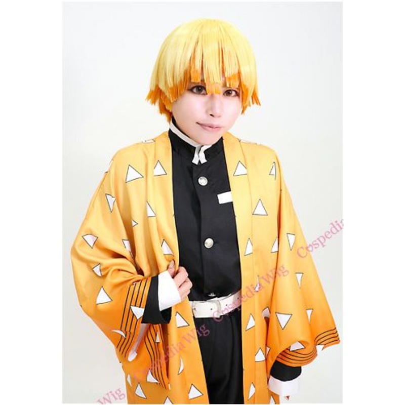 “Demon Slayer” Zenitsu Agatsuma style cosplay wig