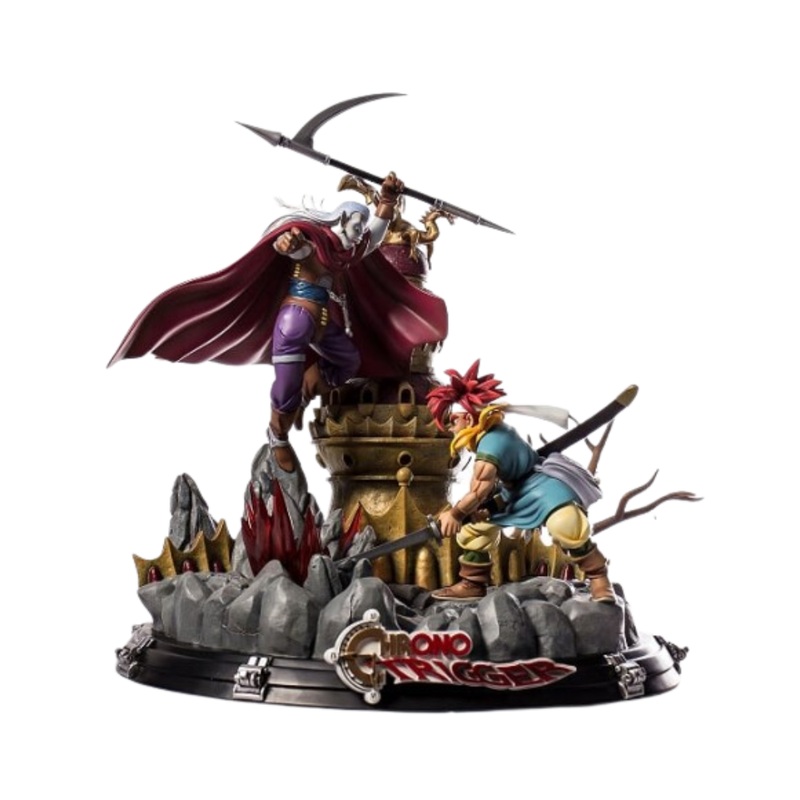 Chrono Trigger Chrono and Jiaji Statue by Xceed