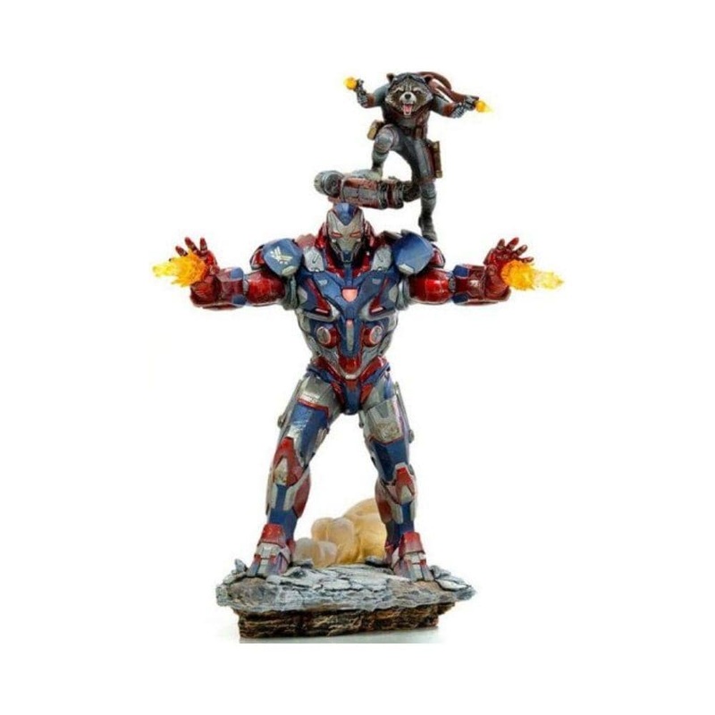 Iron Studios : Iron Patriot & Rocket Bds Art Scale 1/10 – Avengers : Endgame