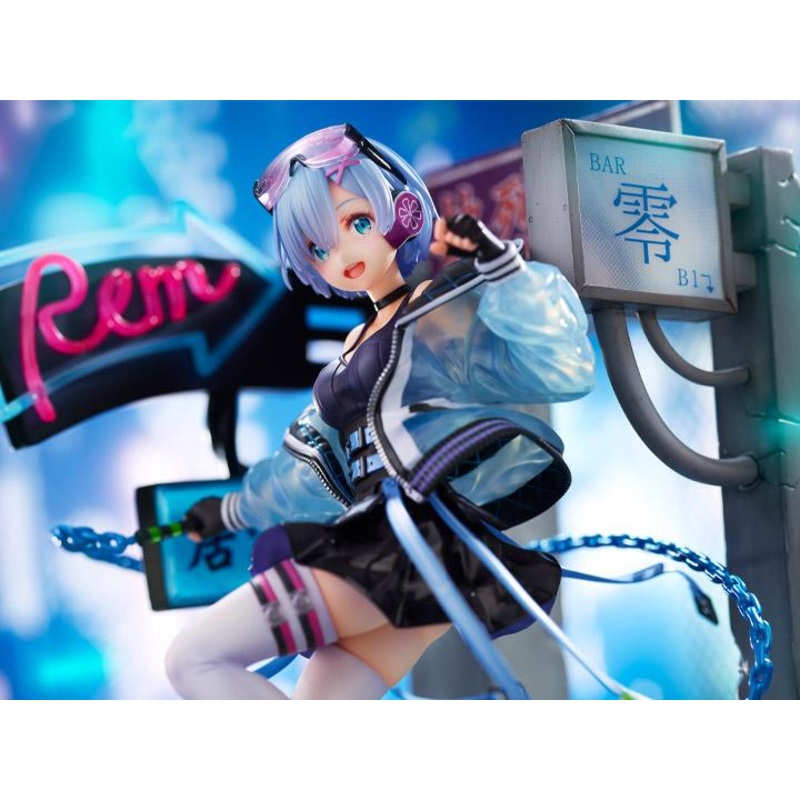Re Zero Starting Life in Another World Rem (Neon City Ver.) 1/7 Scale Shibuya Scramble Figure