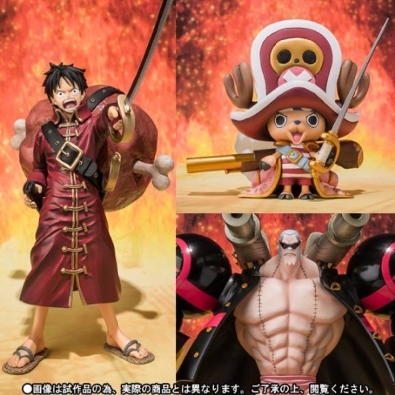 Bandai Japan Figuarts Zero One Piece Film Z Battle Suit Ver. Set (Luffy Chopper Franky)