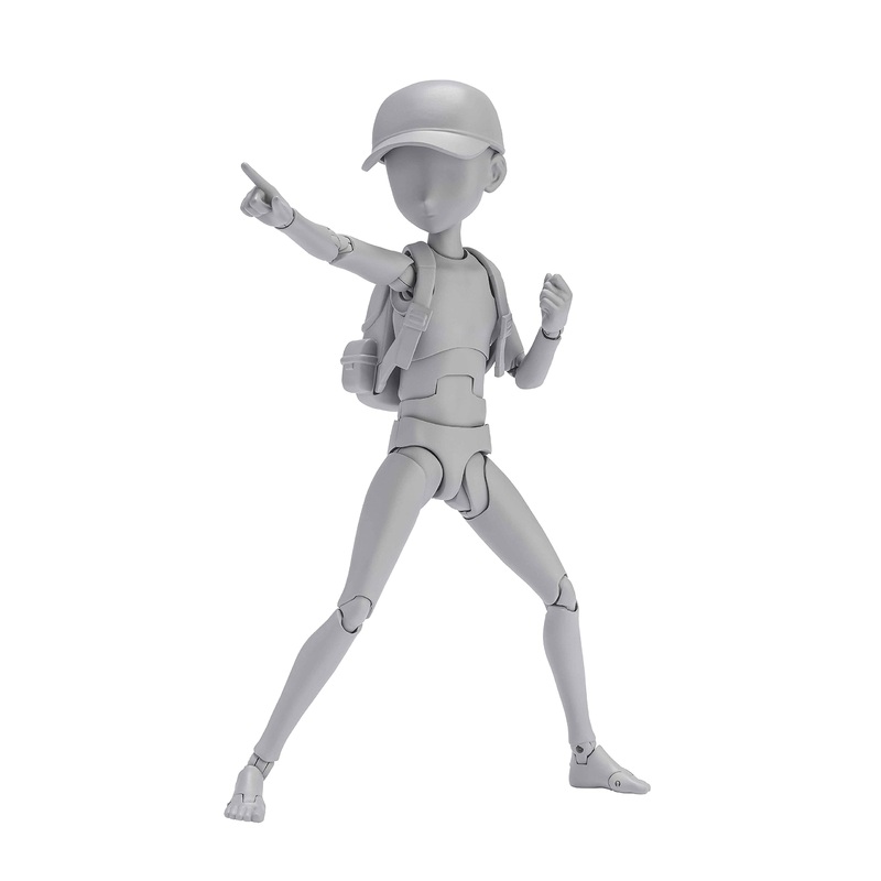 BANDAI S.H. Figuarts Body-Kun -Sugimori Ken- Edition Dx Set Figure Gray Color Ver.