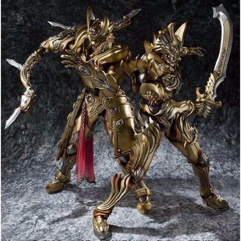 Makai Kadou Flame Sword Knight Zen & Sky Bow Knight Gai Gold Color Ver Bandai
