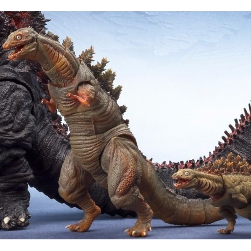 S.h.monsterarts Godzilla 2016 The Second Form & Third Form Set Figure Bandai