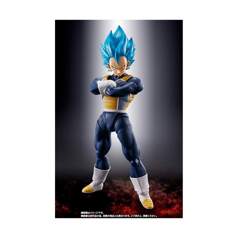BANDAI S.H.Figuarts Dragon Ball – Super Saiyan God Super Saiyan Vegeta Figure