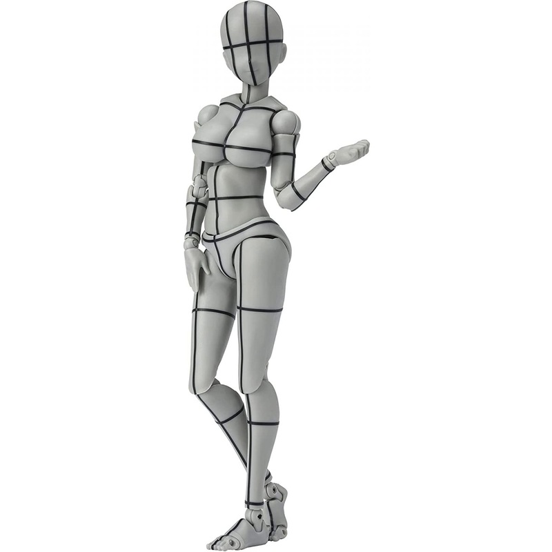 BANDAI SPIRITS – S.H.Figuarts Body-chan -Kentaro Yabuki- Wire Frame (Gray Color Ver.) Figure