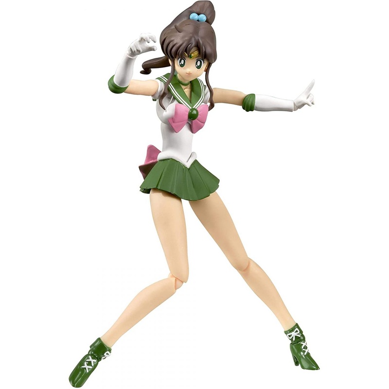 Bandai Tamashii Nations S.H. Figuarts Sailor Jupiter – Sailor Moon Action Figure -Animation Color Edition-