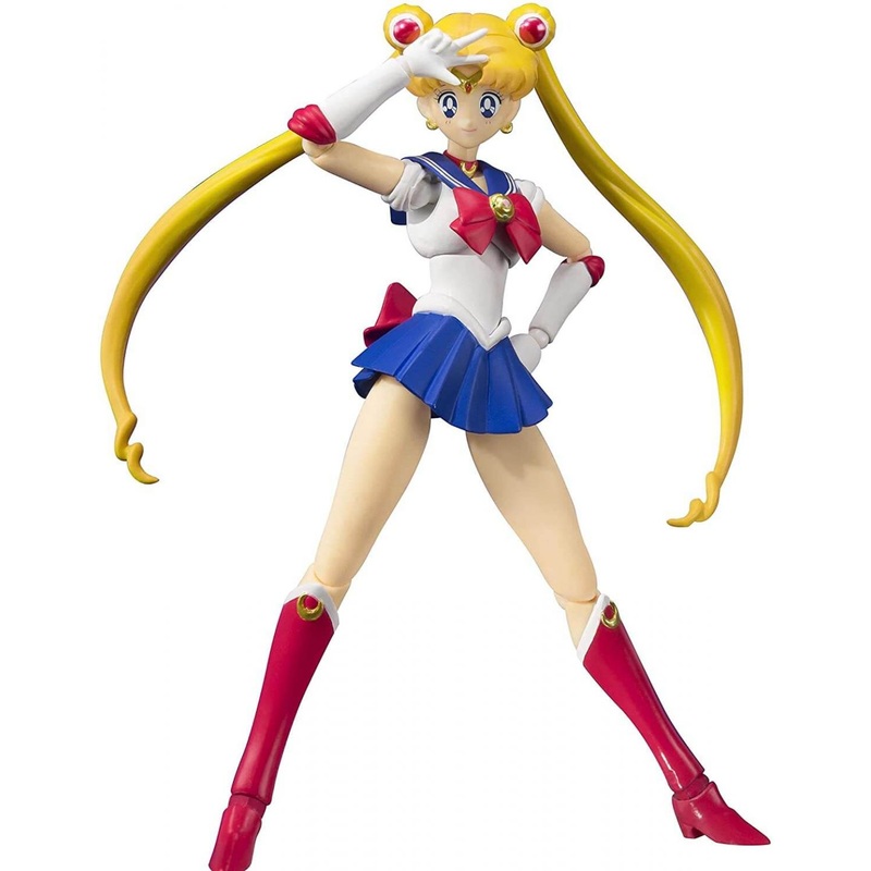 Bandai Tamashii Nations S.H. Figuarts Sailor Moon – Sailor Moon Action Figure -Animation Color Edition-