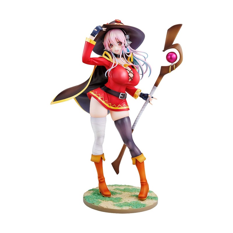 Super Sonico x Konosuba PVC Figure 1/7 Super Sonico Megumin collaboration Ver. 25cm