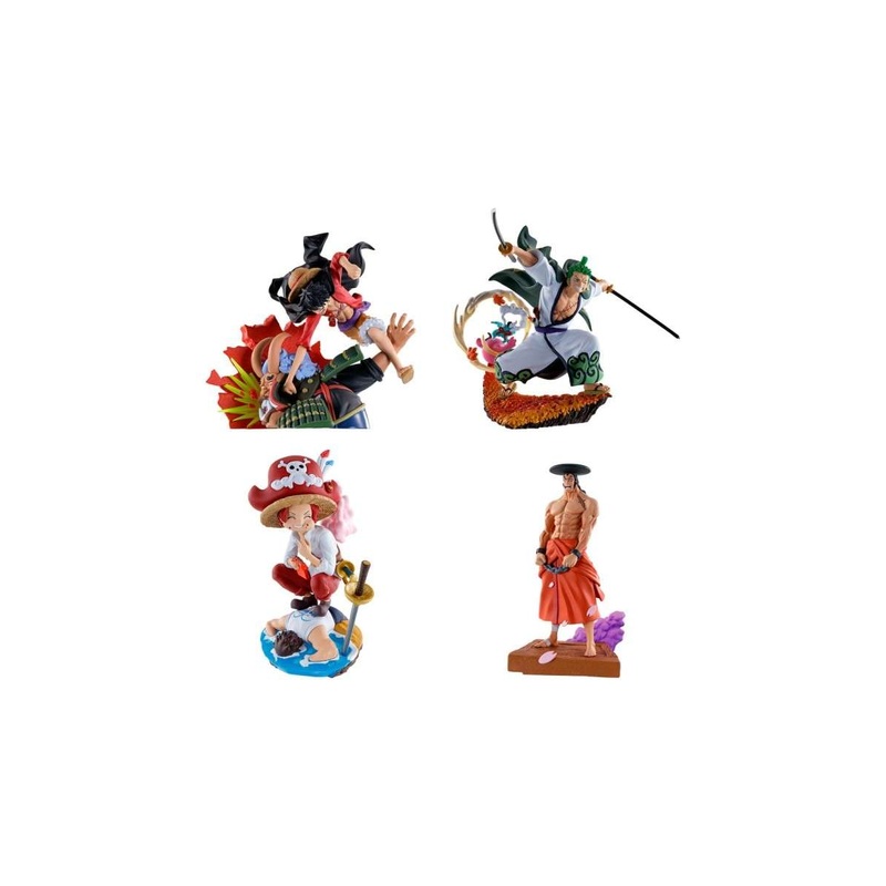 One Piece Petitrama set PVC Figures Logbox Re Birth Wano Kuni Vol.1 9 cm