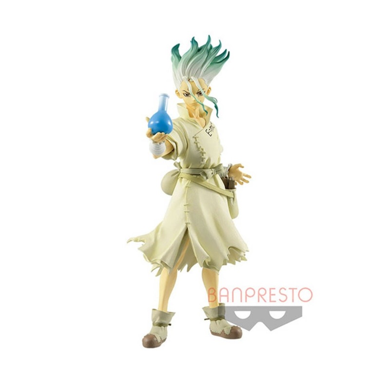 Dr.Stone Figure of Stone Ishigami Senku Action Figure by Banpresto (B:Senku)