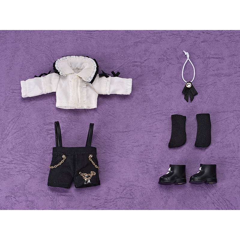 Nendoroid Doll Outfit Set: Suspender Shorts Set (White & Black/Black & White/White & Blue)