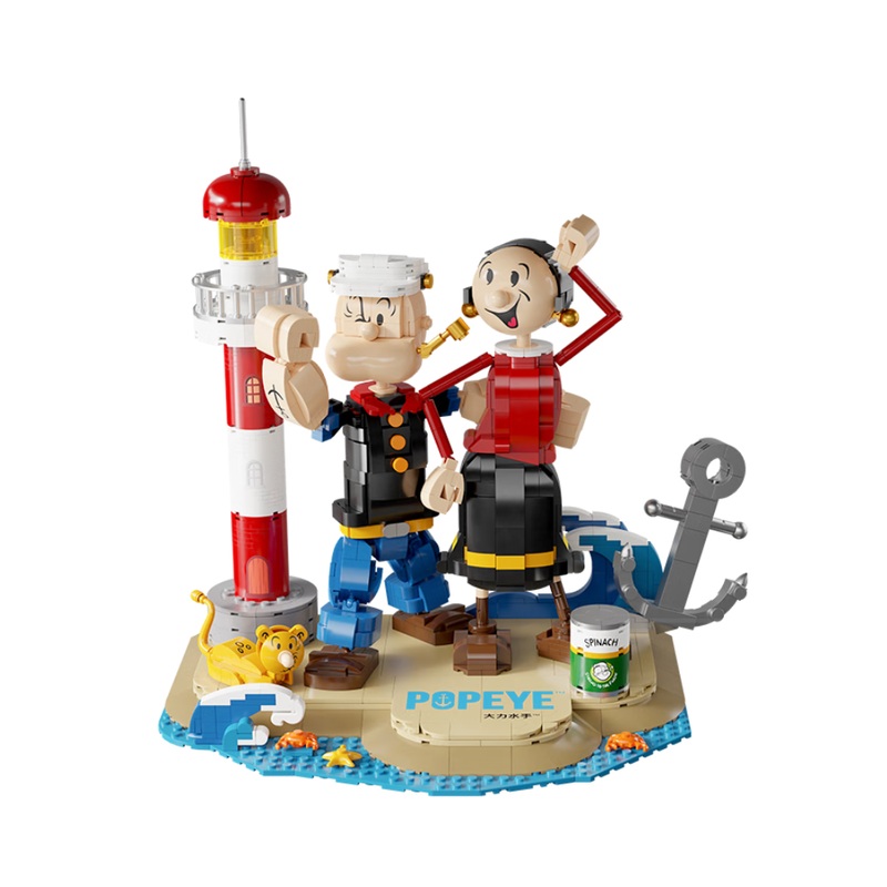 POPEYEWITH OLIVER Brick Figures By Pantasy