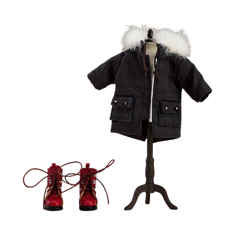 Nendoroid Doll Warm Clothing Set: Boots & Mod Coat Black by Good Smile Company