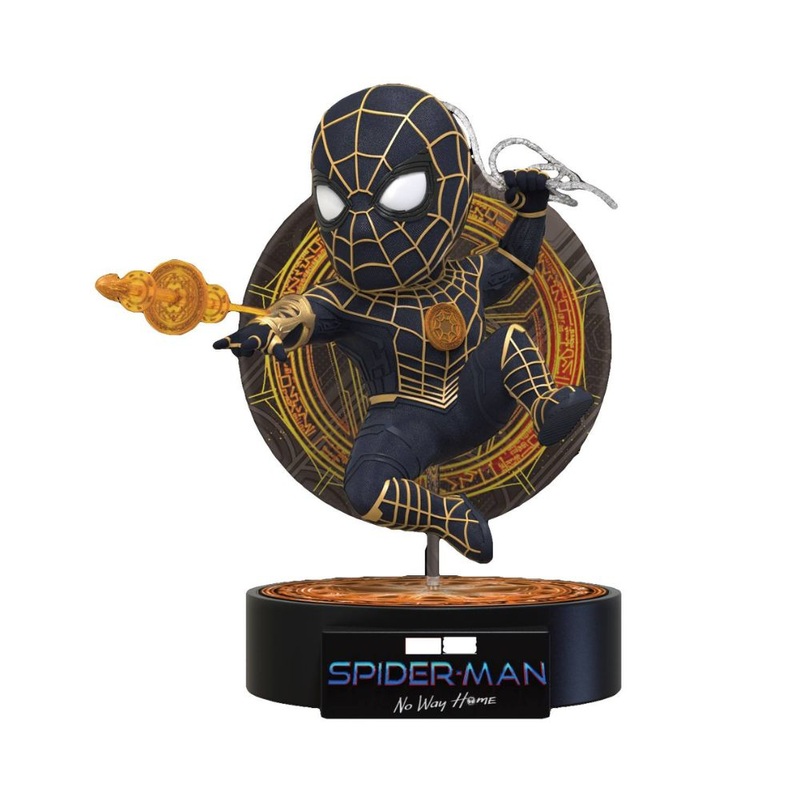 Marvel Spider-Man: No Way Home Spider-Man Black & Gold Suit Egg Attack Figure by Beast Kingdom (EA-041)