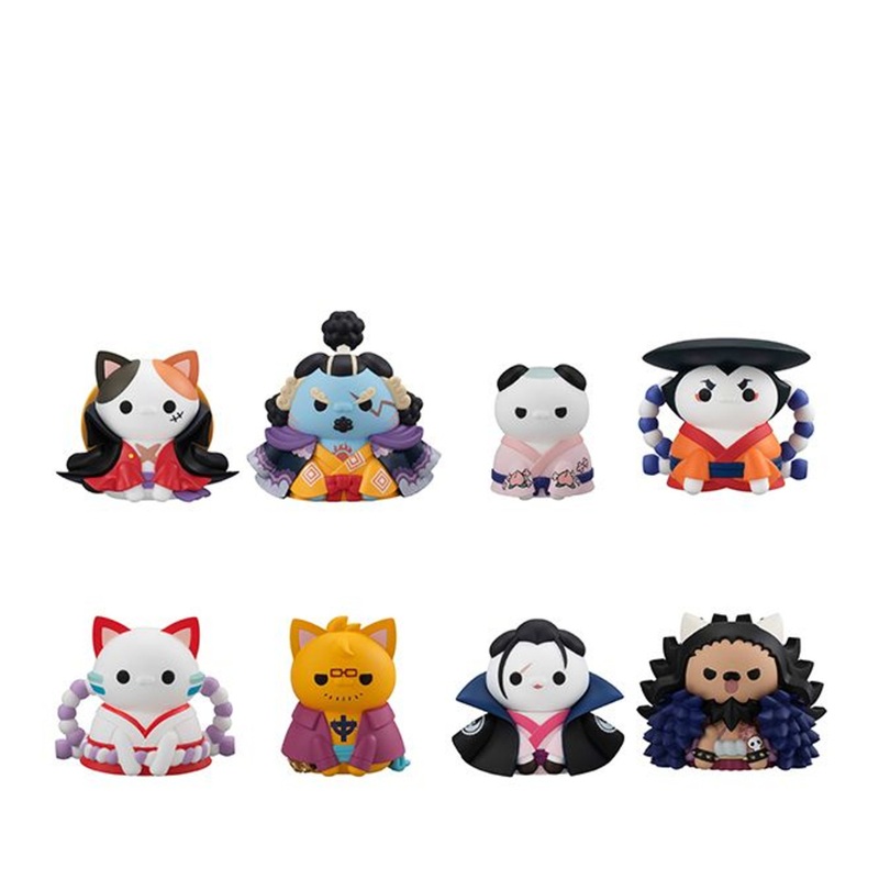 One Piece Nyan Piece Nyan Ver. Luffy In Wano Kuni Mega Cat Project Collectible (1 Random)