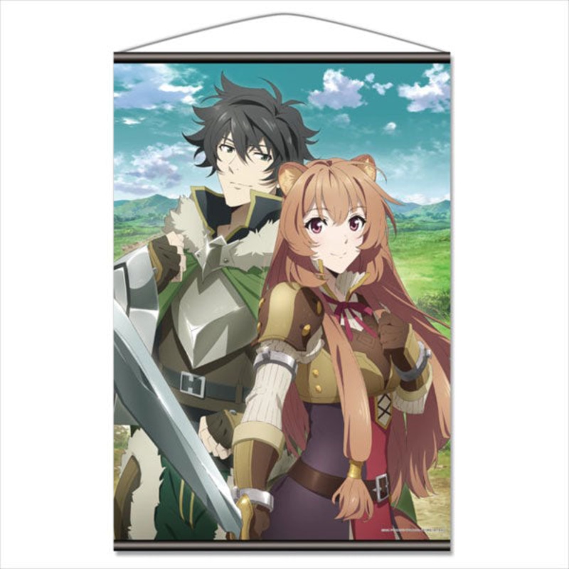 The Rising of the Shield Hero B2 Wall Scroll A Naofumi & Raphtalia