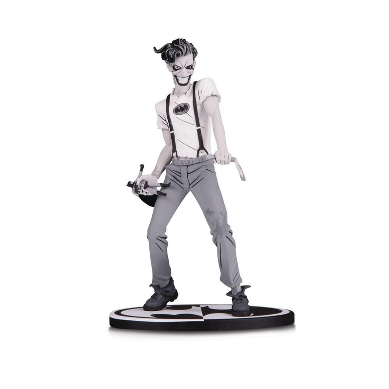Batman Black & White Statue White Knight Joker by Murphy
