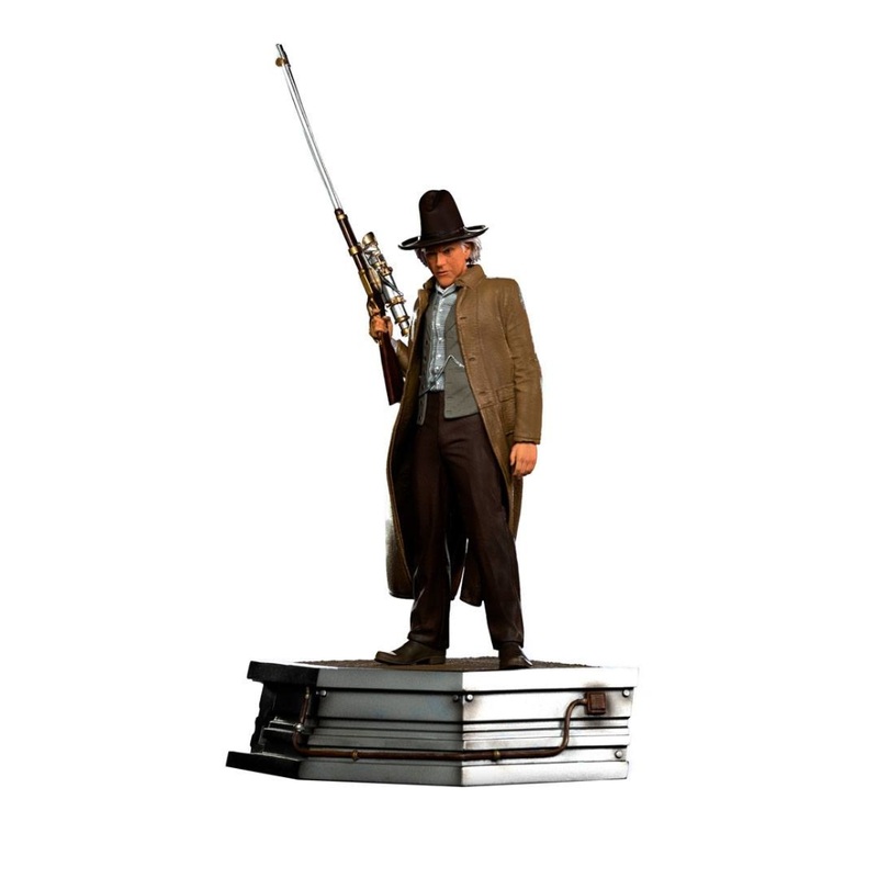 Back To The Future III Doc Brown  1/10 Art Scale Statue by Iron Studios