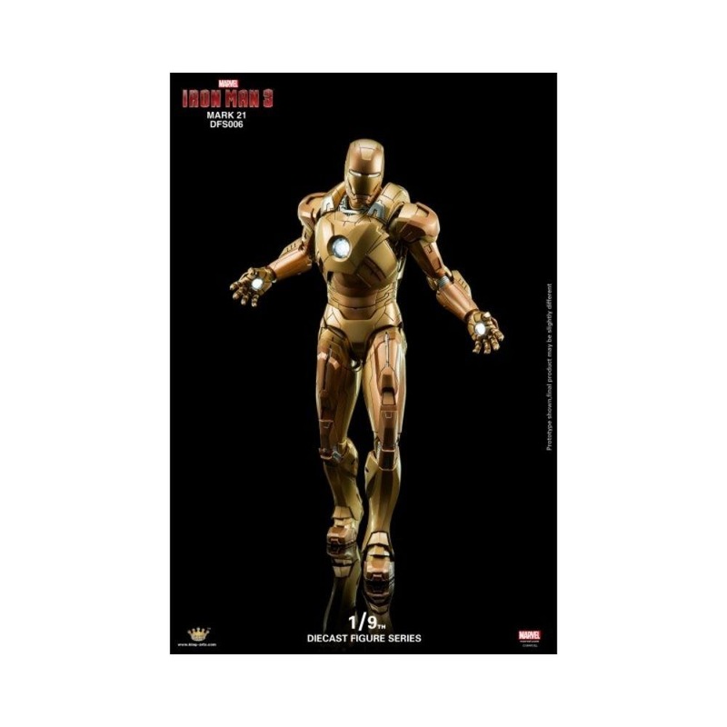 King Arts : Marvel – Diecast Iron Man Mark XXI Midas