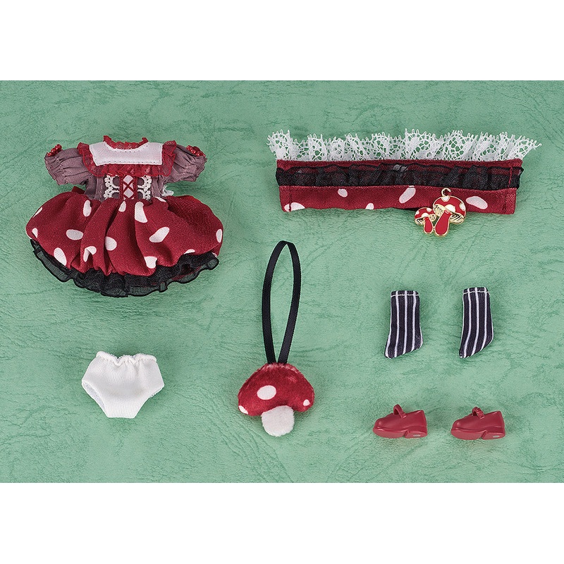 Nendoroid Doll Outfit Set: Mushroom  – Girl (Red/Pink)
