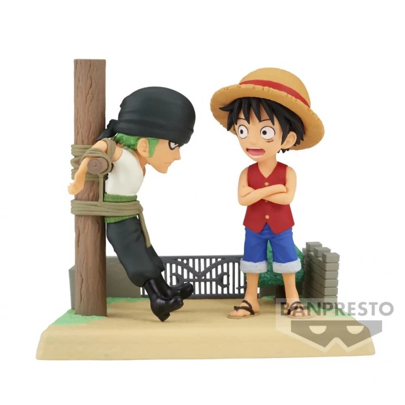 ONE PIECE – Luffy & Zoro – Figure WCF-Log Stories 7cm Figurine
