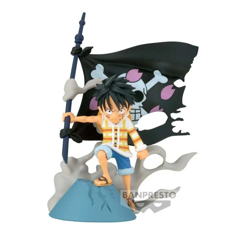 ONE PIECE – Monkey D. Luffy Figure – WCF-Log Stories 8cm Figurine